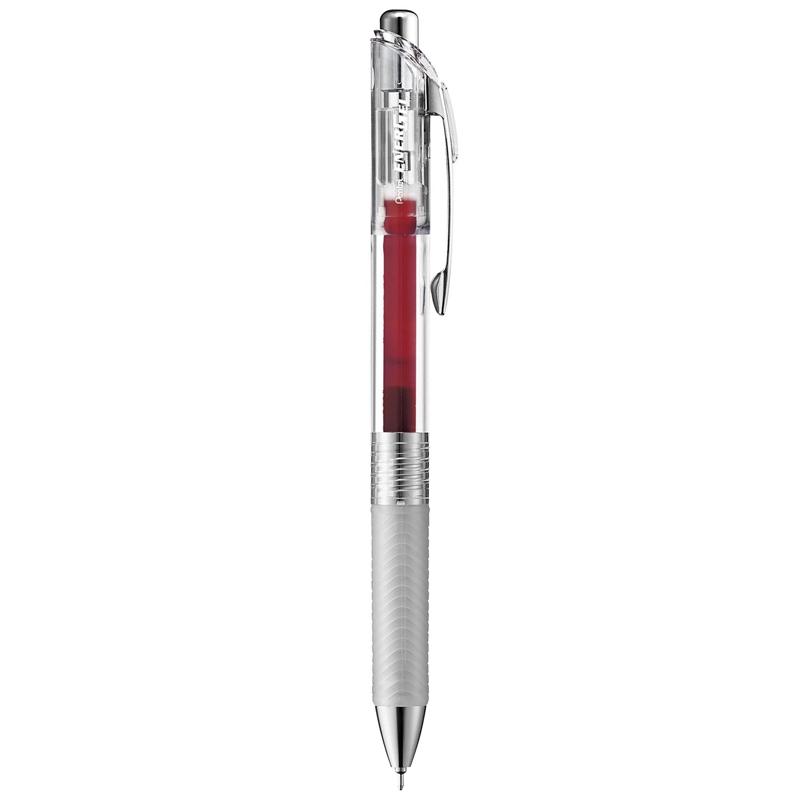 Bút Gel Energel Infree 0.5 mm - Pentel BLN75TL-BGX - Mực Đỏ Đậm