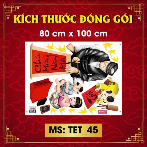 DECAL TRANG TRÍ TẾT 2023 COMBO SỐ 63