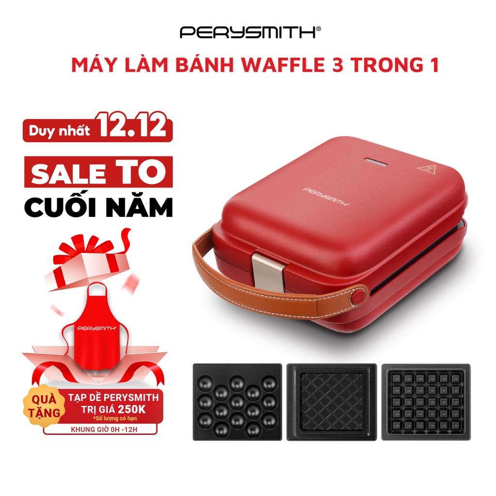 Máy làm bánh Waffle 3 trong 1 PerySmith WM360 - Hàng chính hãng