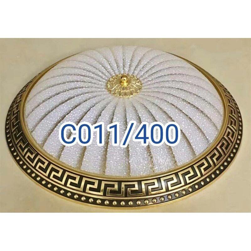 Đèn ốp trần đá tròn tự nhiên nhiều kích thước trang trí phòng khách phòng ngủ hiện đại, sang trọng