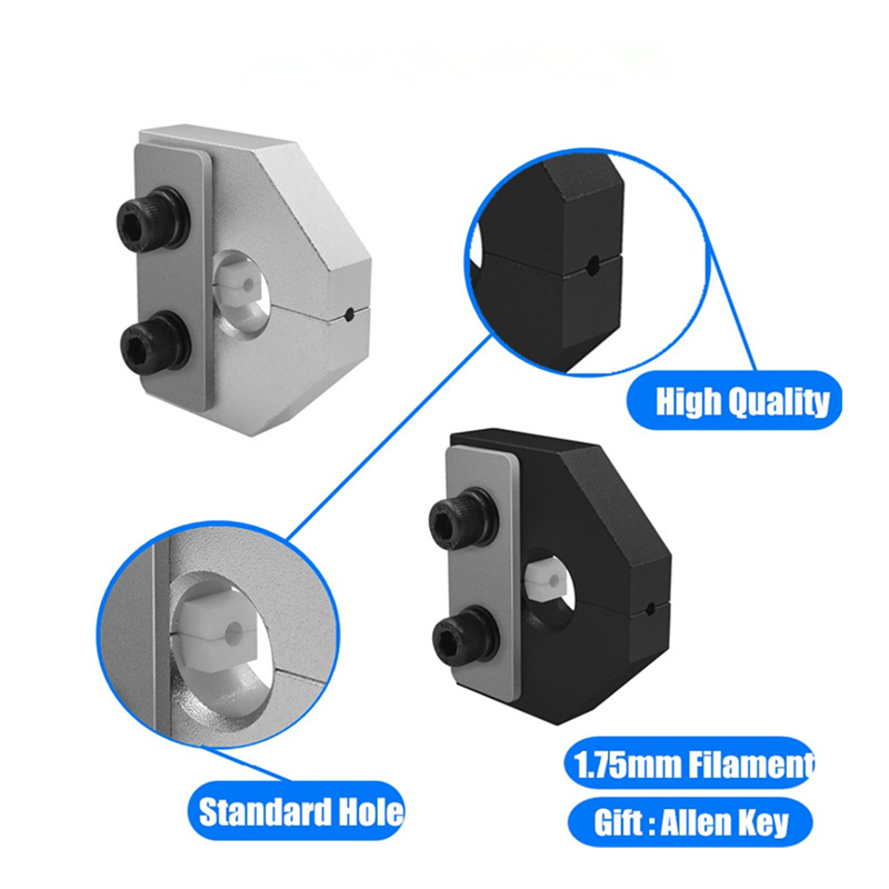 Đầu nối dây tóc của bộ phận máy in 3D 1,75mm ABS TPU cảm biến dây tóc cho Ender 3Pro ANET SKR 3D Máy in Khối nhôm