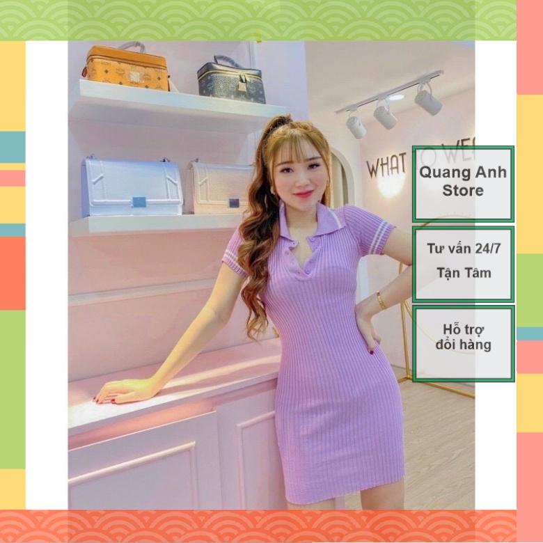 Váy Len Cổ Đức Trơn_Đầm Len Body