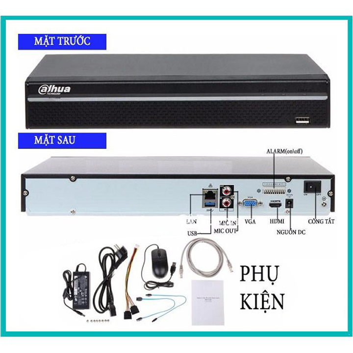 Đầu ghi hình camera 8 kênh IP DAHUA DHI-NVR4208-4KS2/L hàng chính hãng DSS Việt Nam