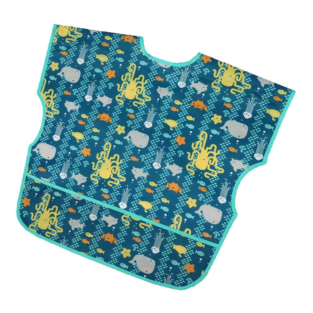 Sleevless Drooling Teething Waterproof Bib for Baby Toddlers