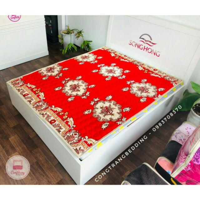Ga nỉ nhung trải giường mẫu mã đẹp kt 1m8x2m