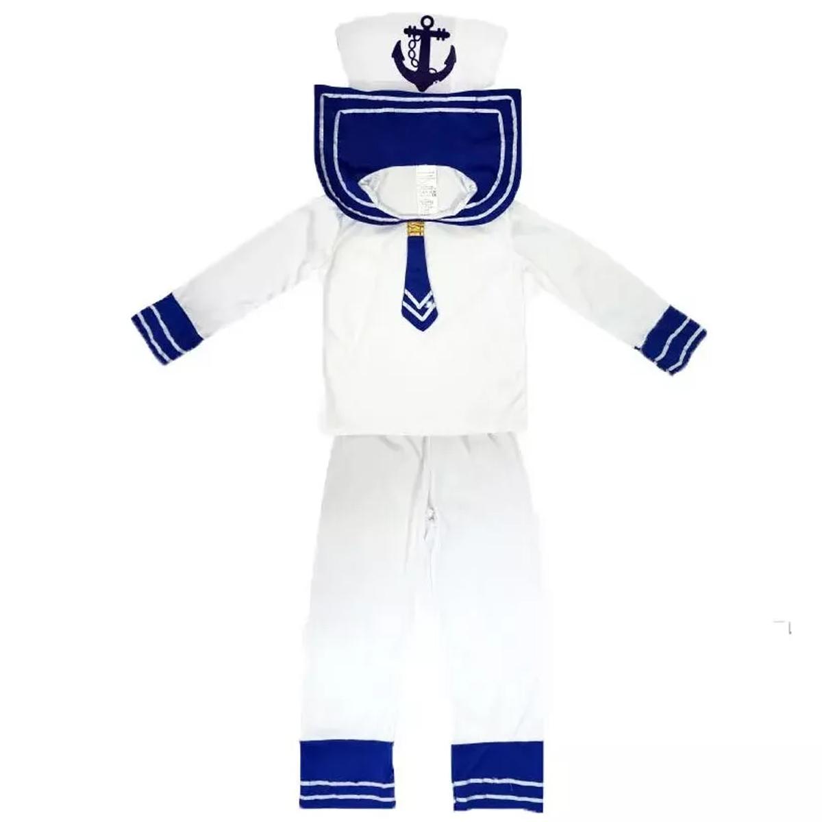 Bộ Trang Phục Thủy Thủ Hóa Trang Halloween Bé Trai - Size M - Nuan Nuan B0119