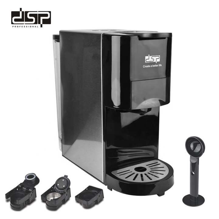 Máy pha cà phê viên nén đa năng 3 trong 1 nhãn hiệu DSP KA3046 Công suất: 1450W Áp suất: 19 Bar - HÀNG NHẬP KHẨU