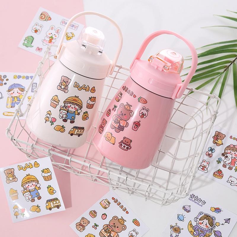 Sticker cute trang trí sổ tay mohamm điện thoại cô gái dễ thương