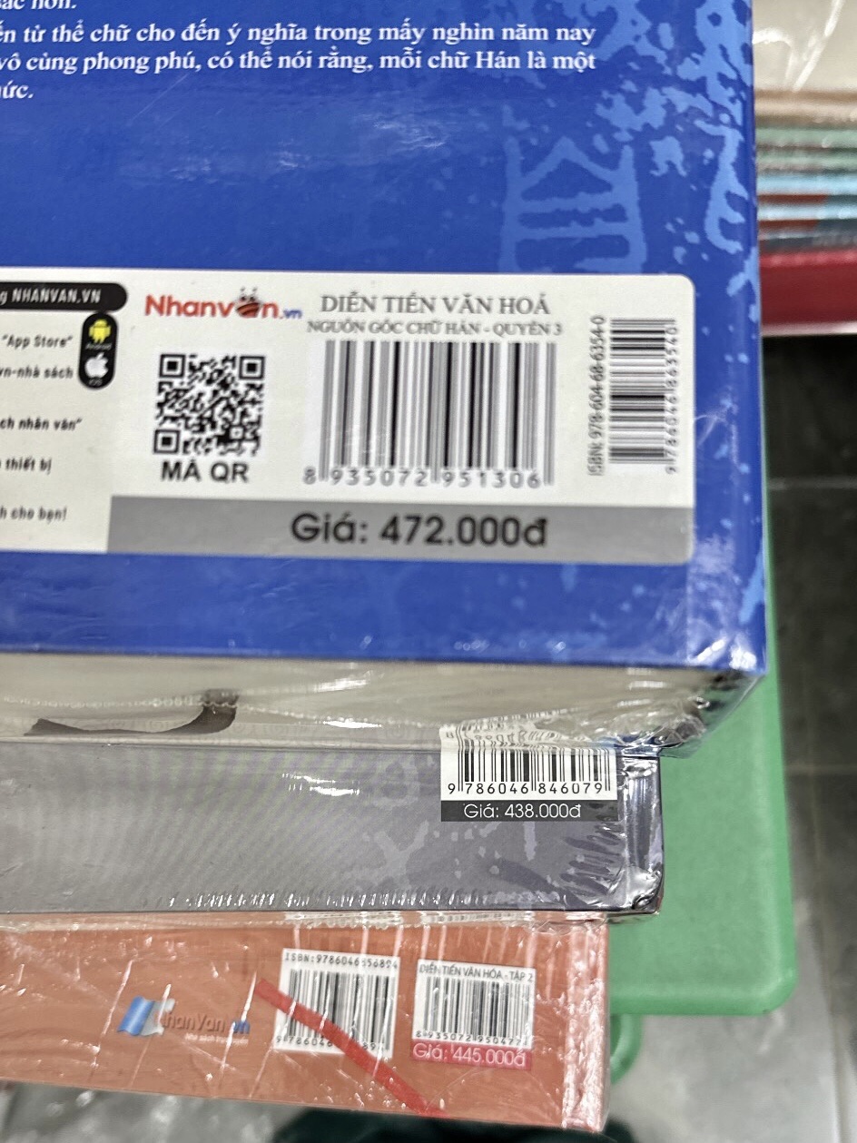 (Bộ 3 Cuốn) Diễn Tiến Văn Hóa Nguồn Gốc Chữ Hán (Quyển 1 - Quyển 2 - Quyển 3) - Nhiều tác giả