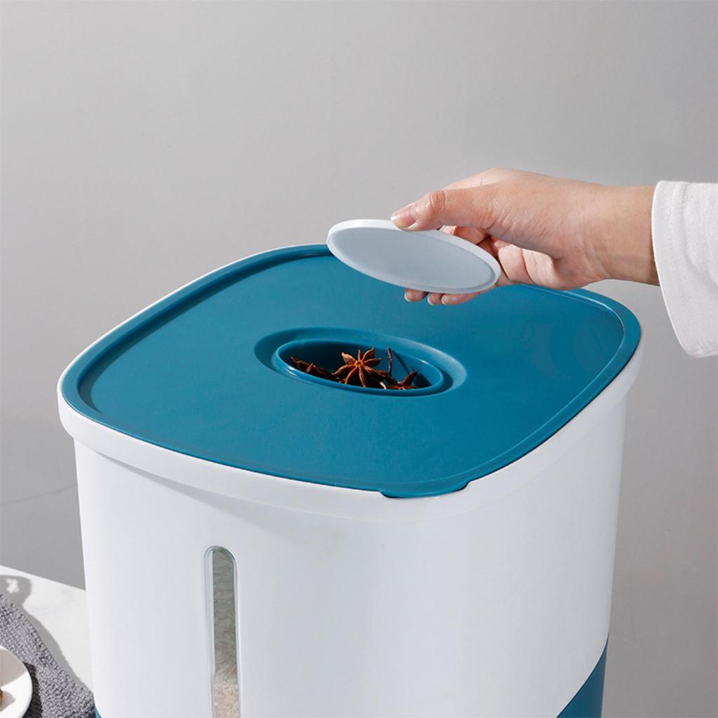 Rice Container Large Moisture-Proof Multipurpose Storage Tank Bucket Rice Cylinder for Dry Food Storage Container Machine