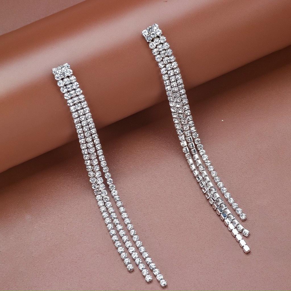 Đôi bông tai thời trang nữ đính cườm TUA111