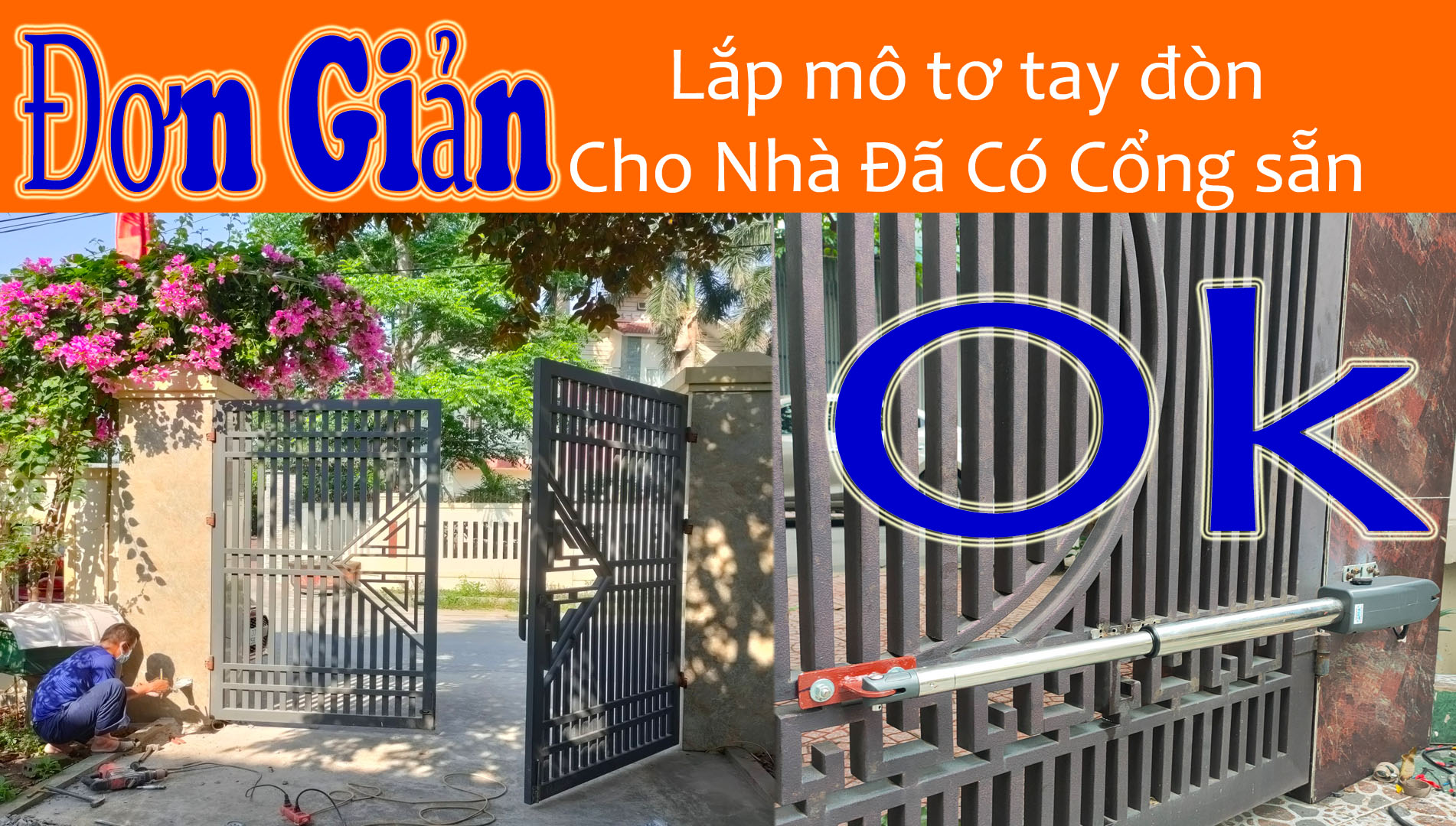 cổng tự động, mô tơ cổng cánh tay đòn, mô tơ cửa tự động, moto cổng tự động