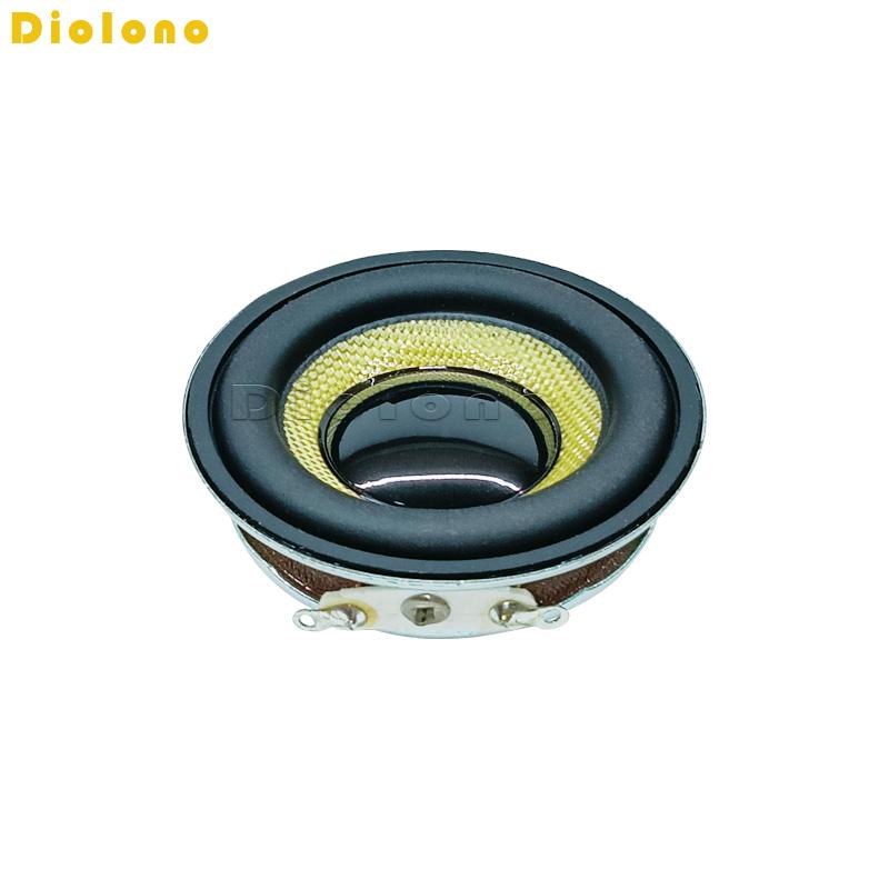 2 Chiếc 4 Ohms 5W 45Mm Tròn 16 Nhân Dual Neodymium Từ Tính Loa Chống Nước Màu Vàng 1.75 inch Glassfiber Âm Thanh Loa