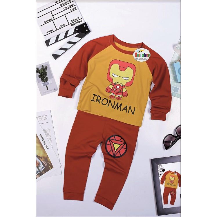 Bộ Thun dài tay hình ChiBi Siêu Nhân