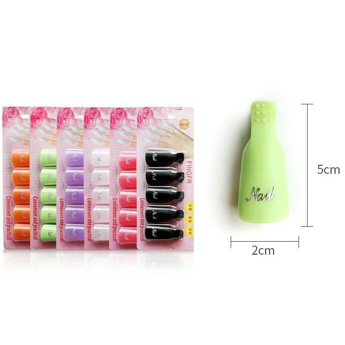 Set 5 cái kẹp ủ móng tháo gel