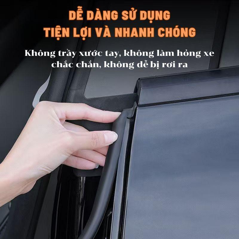 Bộ 2 Sợi Gioăng Cột B Lõi Thép Nẹp Mép Cửa Ô Tô – Tăng Độ Kín Chống Ồn, Chống Rung Lắc, Chống Va Đập Cửa Hiệu Quả