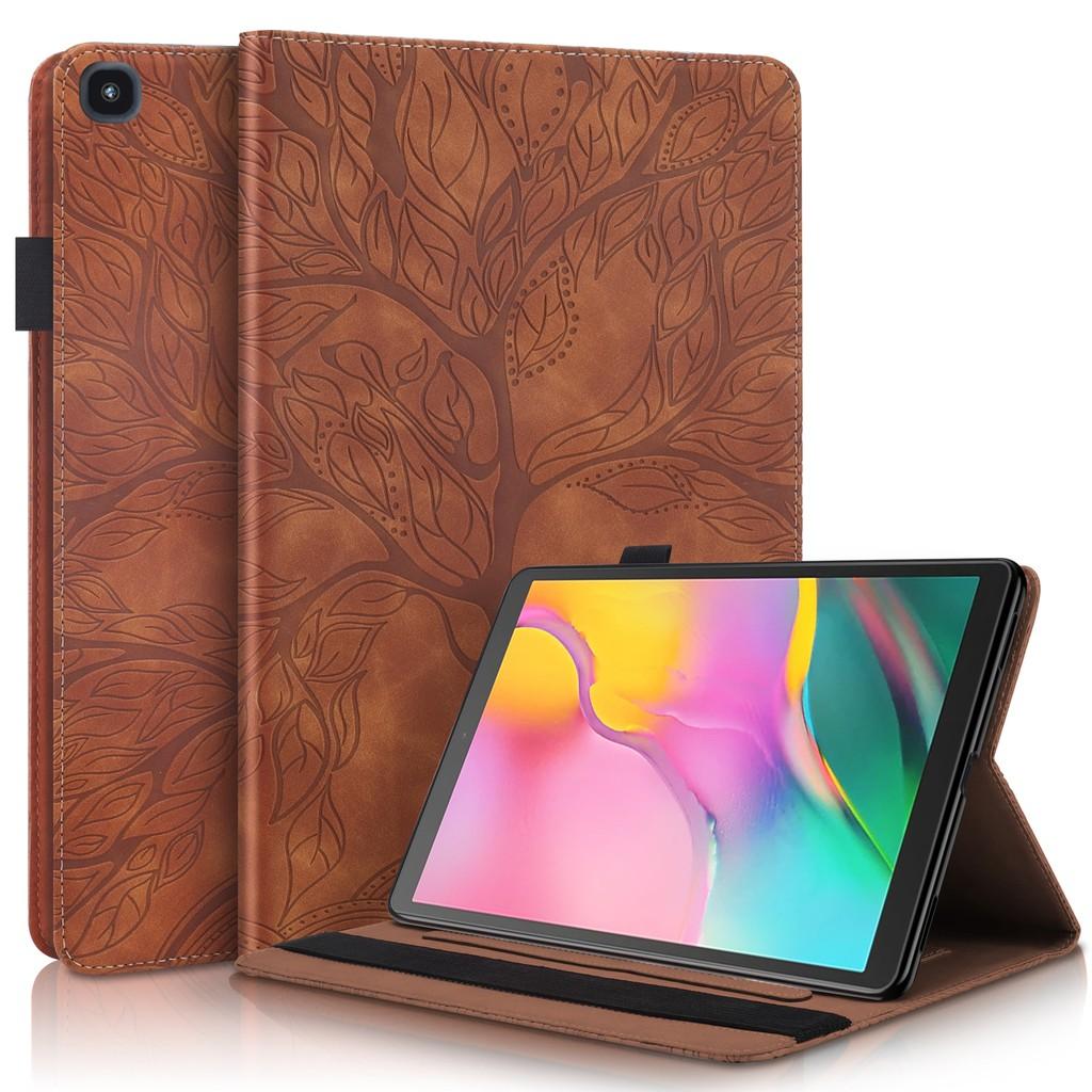 Bao da máy tính bảng nắp gập PU và silicon mềm có ngăn đựng thẻ cho Samsung Galaxy Tab A 10.1 2019 SM-T510 SM-T515