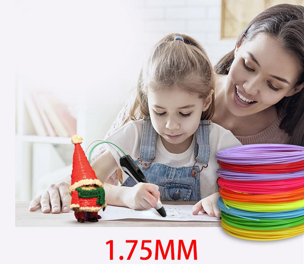 Dây buộc PLA/ABS 3D Pen 10/20 Rolls 10m Đường kính 1.75mm 200m Dây buộc cho bút 3D Máy in 3D, màu không lặp lại