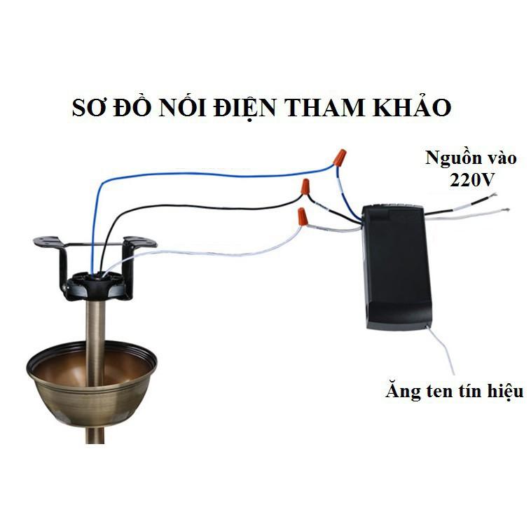 Bộ Điều Khiển Từ Xa Cho Quạt Trần Đèn Cao Cấp