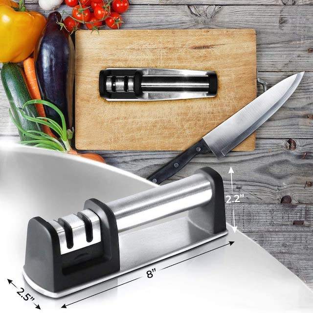 Dụng cụ mài dao thép không gỉ, đá mài dao 2 giai đoạn 2-Stage Knife Sharpening System