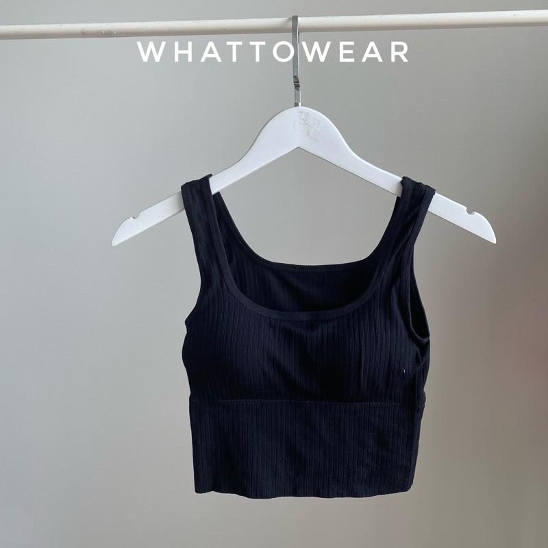Áo sport bra ba lỗ có sẵn mút dày