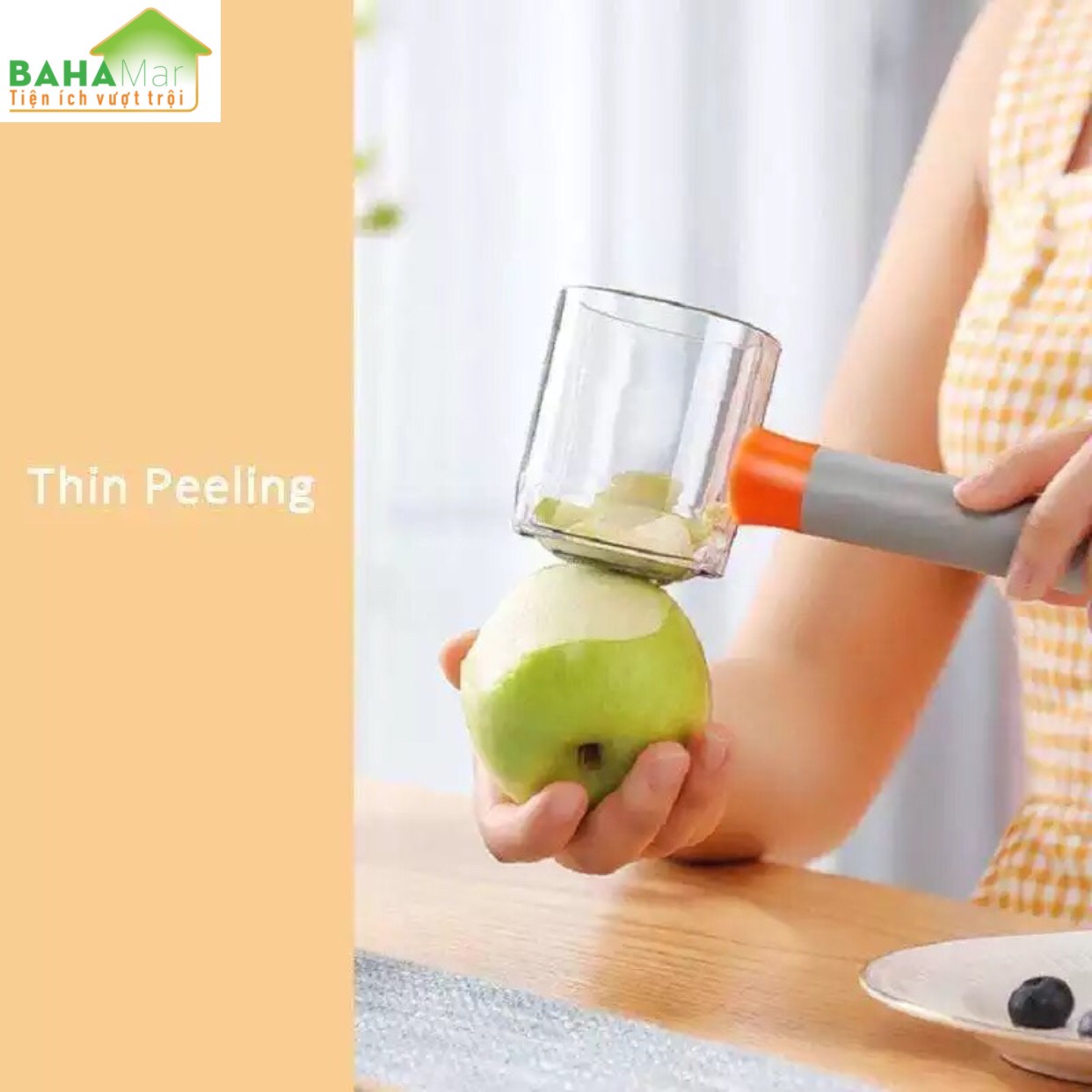 CỐC GỌT CỦ QUẢ, TRÁI CÂY ĐA NĂNG TỰ GOM GỌN VỎ "BAHAMAR" rất thuận tiện trong sử dụng, là dụng cụ cần thiết mỗi gia đình. Có thể mang theo đi du lịch, cắm trại