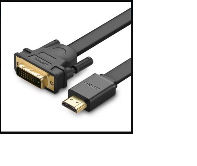 Cáp HDMI to DVI (24+1) mỏng dẹt dài 8M Ugreen 30139 Cao cấp-Hàng Chính Hãng
