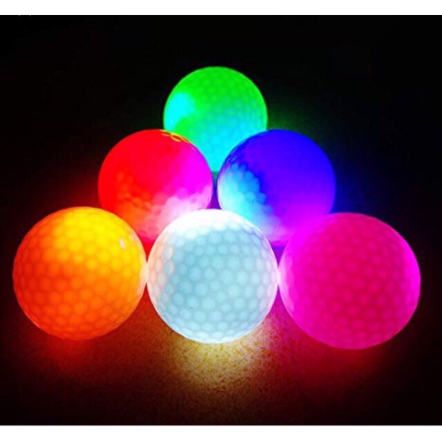 Bóng golf phát sáng tập chơi buổi tối nhiều màu BB005
