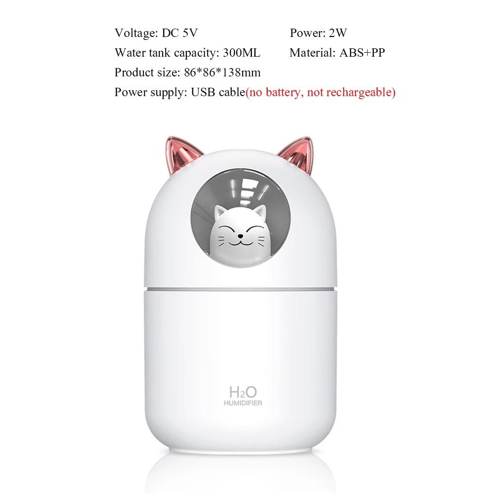 300ML Không Khí Mini Humidifer Di Động Siêu Âm Tinh Máy Khuếch Tán Tinh Dầu USB Phun Sương Tạo Xông Phòng Máy Tạo Ẩm, Phun Sương Dành Cho Văn Phòng Nhà