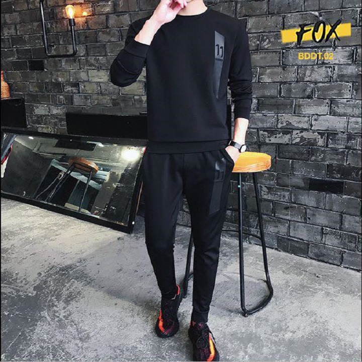 Bộ Thể Thao Nam Dài Tay - Bộ Thu Đông Chất Liệu Nỉ Cao Cấp Mềm Mịn - BD33