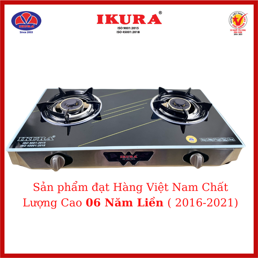Bếp Ga Dương Thiết Kế Đẹp - IKURA 5910 - Hàng Chính Hãng