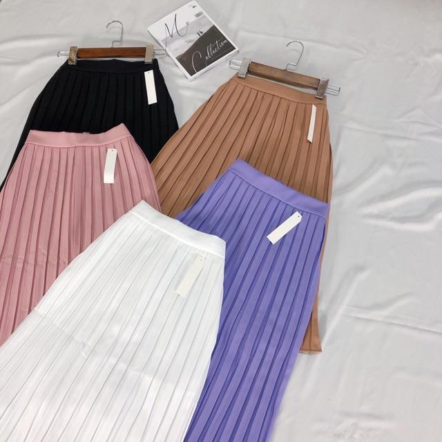 Chân váy xếp ly ulzzang