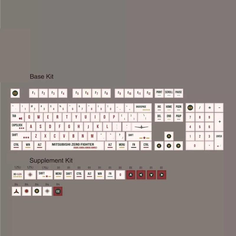 HSV Keycap Dye Sublimation Cherry Profile Mechanical Keyboard PBT Keycap 123Keys/Set