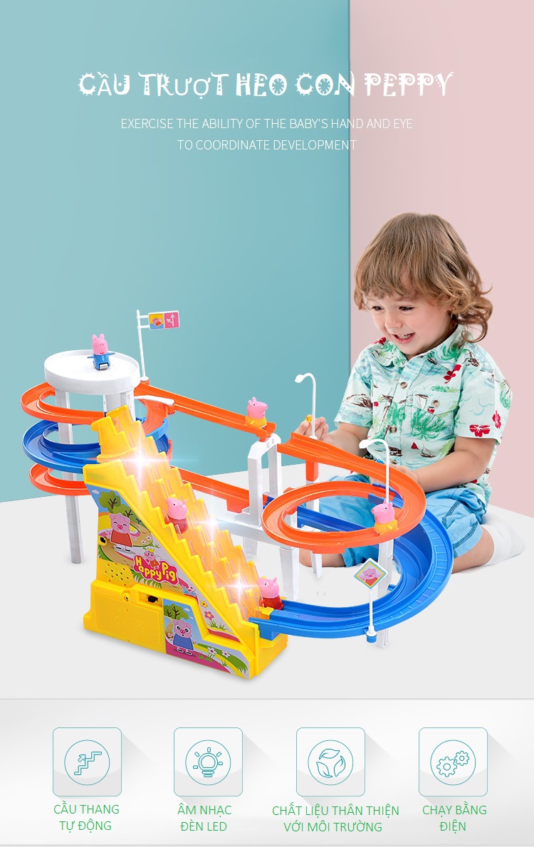 Cầu Trượt Heo Con PEPPY