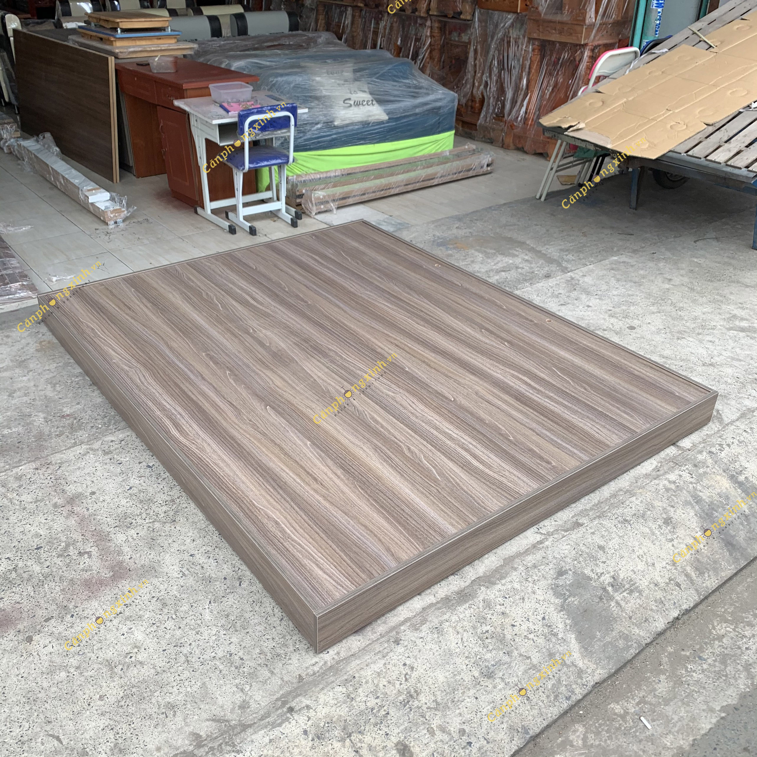 Giường ngủ bệt kiểu nhật, không đầu giường, gỗ MDF CPX-GB02