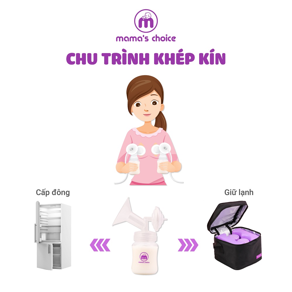 Cốc Hứng Sữa Bình Trữ Sữa Mama's Choice, Combo Hứng Sữa Sữa Trữ Sữa Tiện Lợi Cho Mẹ, Kiểm Định An Toàn Cho Bé