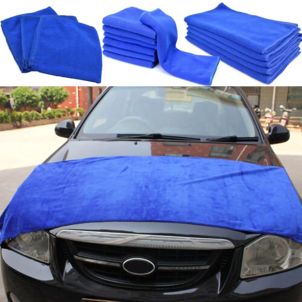 Khăn lau xe Microfiber mềm mịn thấm hút nước tốt Chuyên Dụng lau rửa xe hơi, Ô Tô, xe máy 60*180