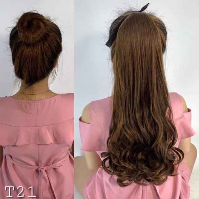 Tóc cột xoăn đuôi cao cấp 65 cm