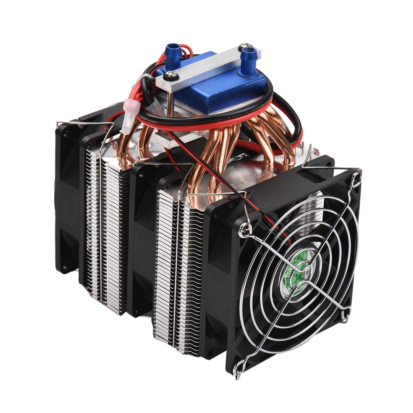 Máy làm lạnh bể cá bán dẫn công suất cao 180W Tủ lạnh 12V Máy nước làm mát Máy làm lạnh nước Máy làm lạnh bể cá với 6 ống đồng tản nhiệt cho bể cá 40 lít