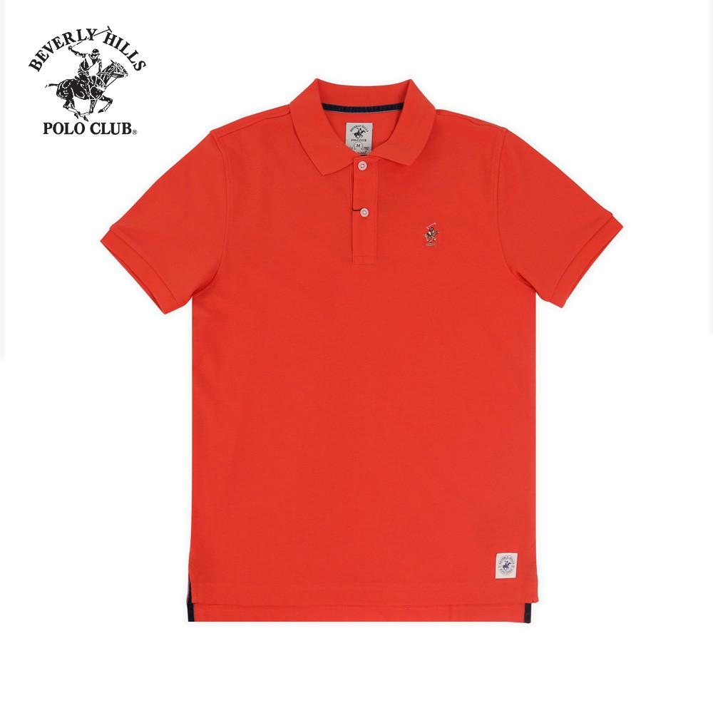 Áo polo ngắn tay BEVERLY HILLS POLO CLUB Slimfit màu cam 100% Cotton - PMSSS20TL040