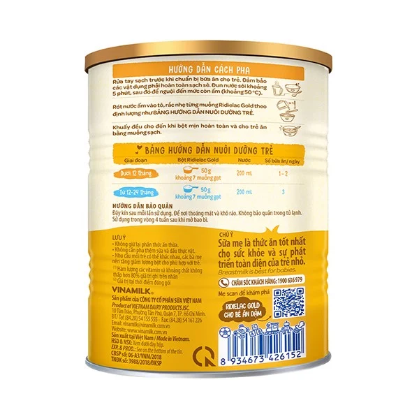  BỘT ĂN DẶM RIDIELAC GOLD GÀ RAU CỦ - 350G