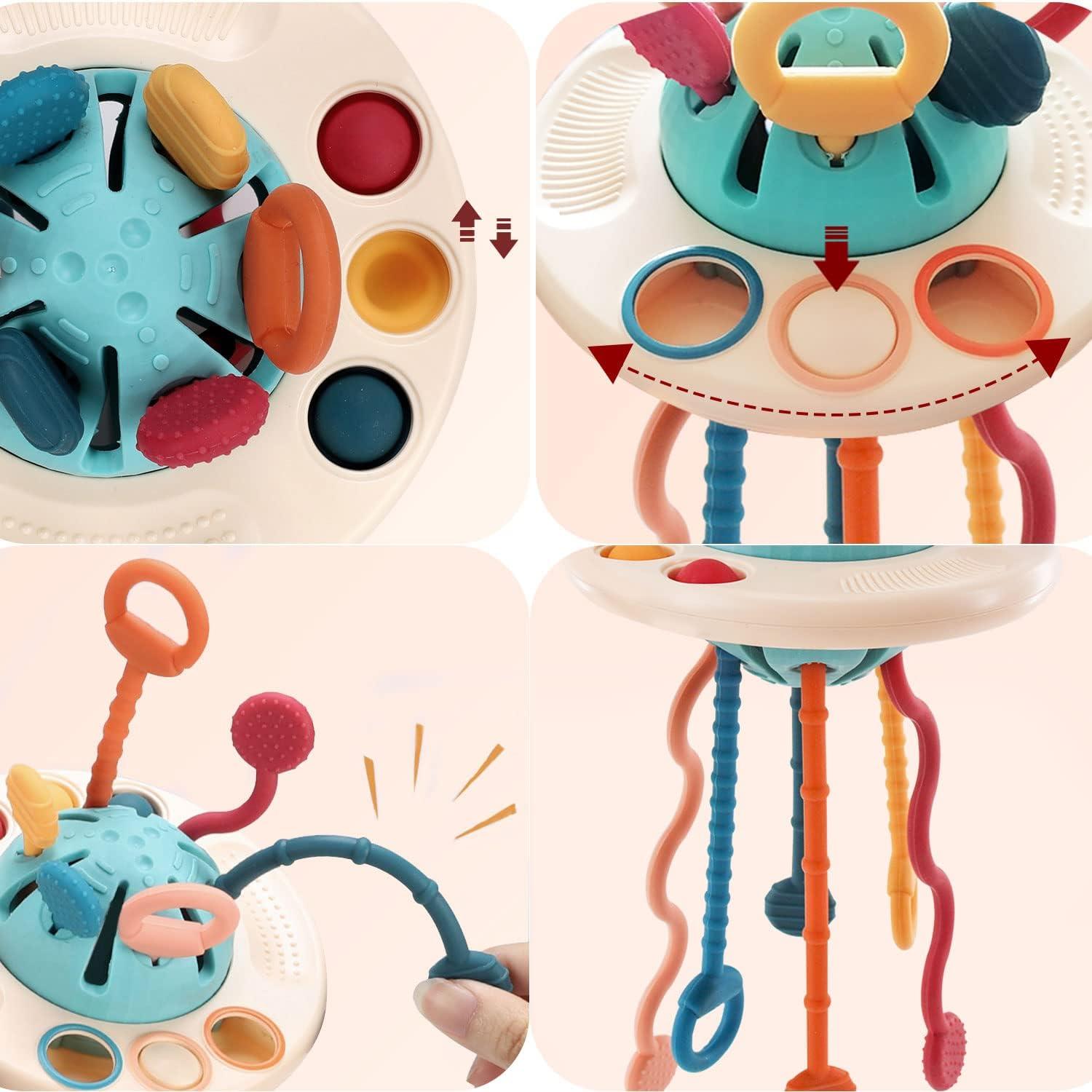 Đồ chơi cảm giác trẻ em bé 18 tháng, đấu thầu UFO trong chất lượng của em bé silicone cho bé, đồ chơi Montessori trong 1 năm, đồ chơi hoạt động giáo dục cho các kỹ năng vận động tốt