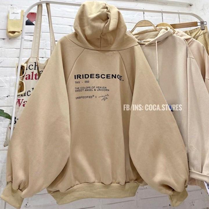 ÁO HOODIE - ÁO KHOÁC NỈ NGOẠI Form Dơi Tay Phồng