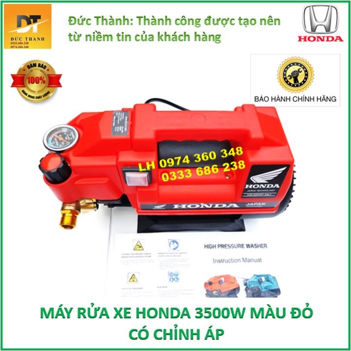 Máy rửa xe HONDA đỏ có chỉnh áp