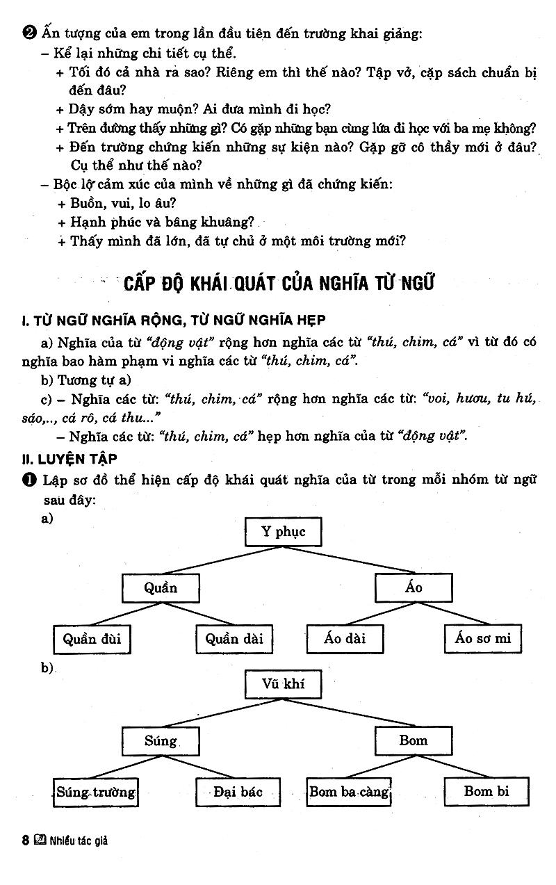 Giải Bài Tập Ngữ Văn Lớp 8
