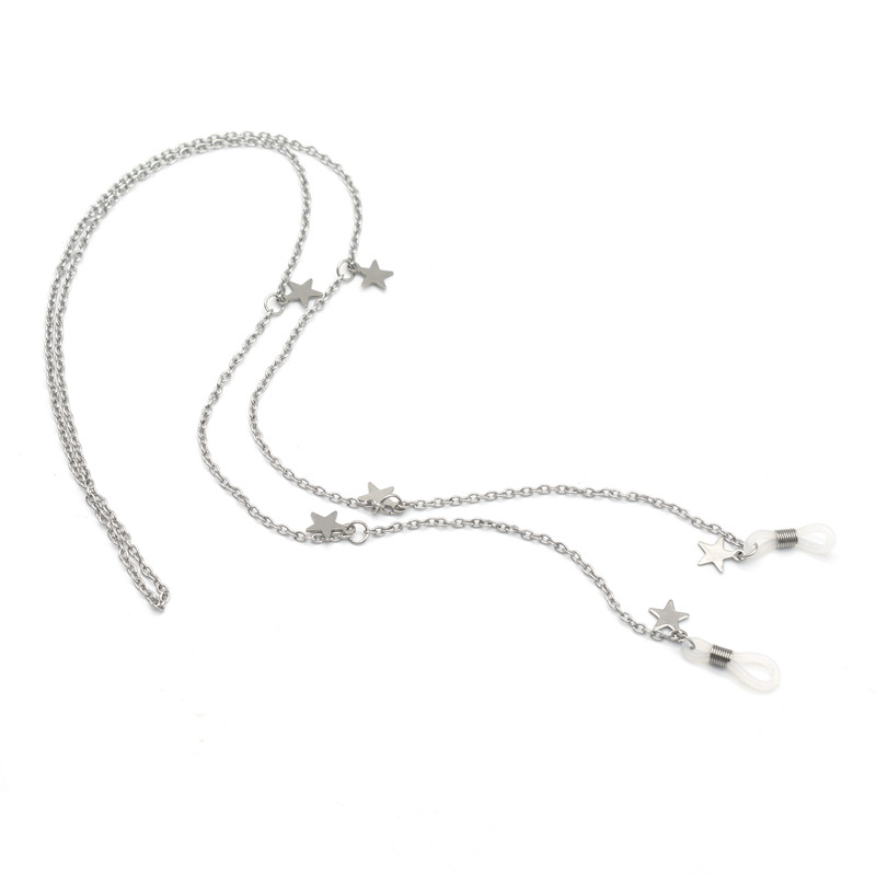 Chuỗi titan đeo gọng kính thời trang ngôi sao cá tính nam và nữ