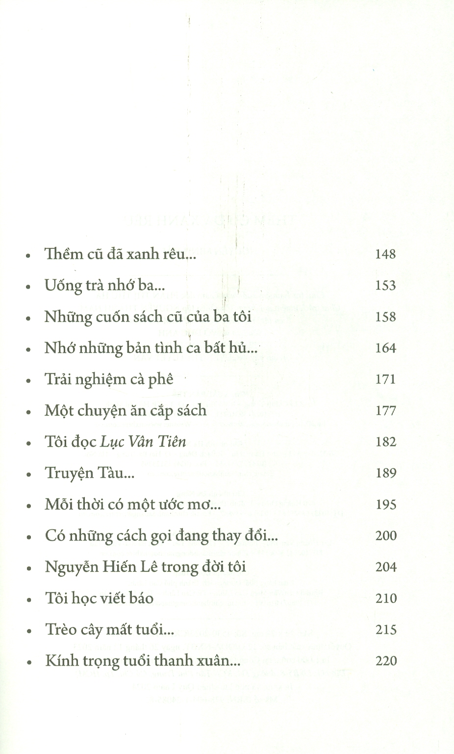 Thềm Cũ Đã Rêu Xanh (Tản Văn)