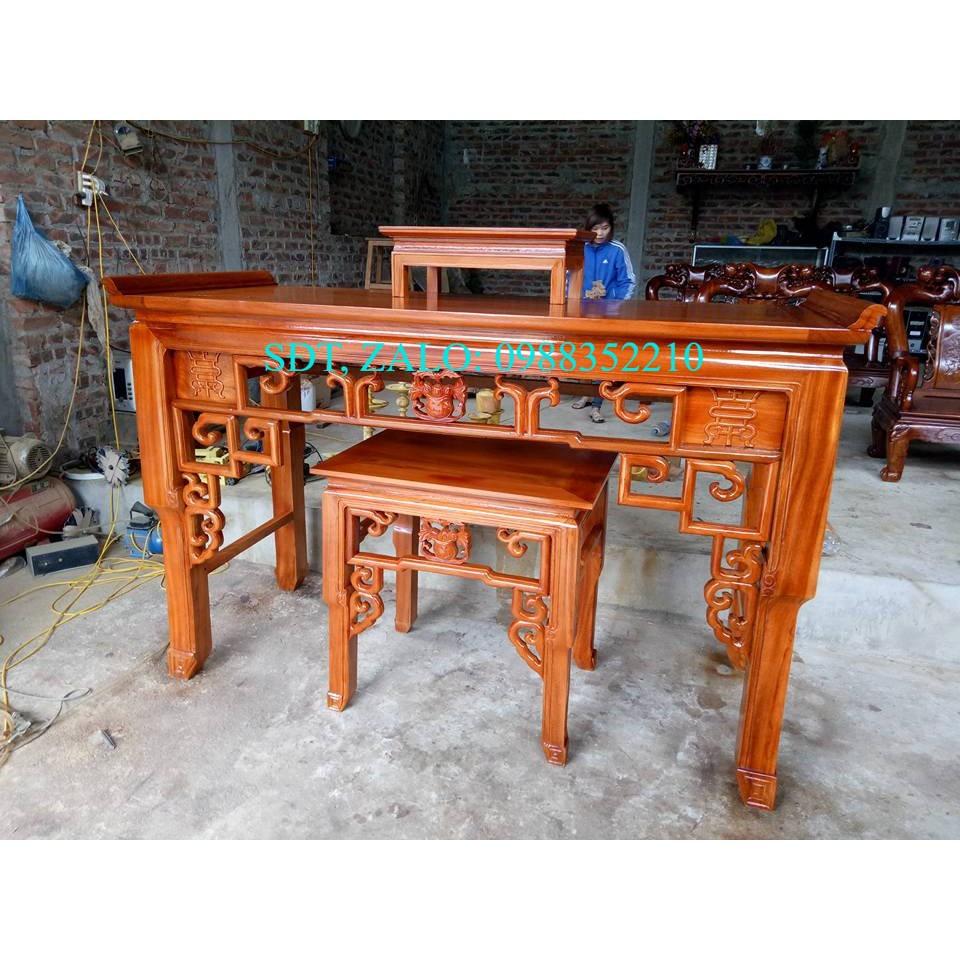 Bộ án thờ gỗ mít