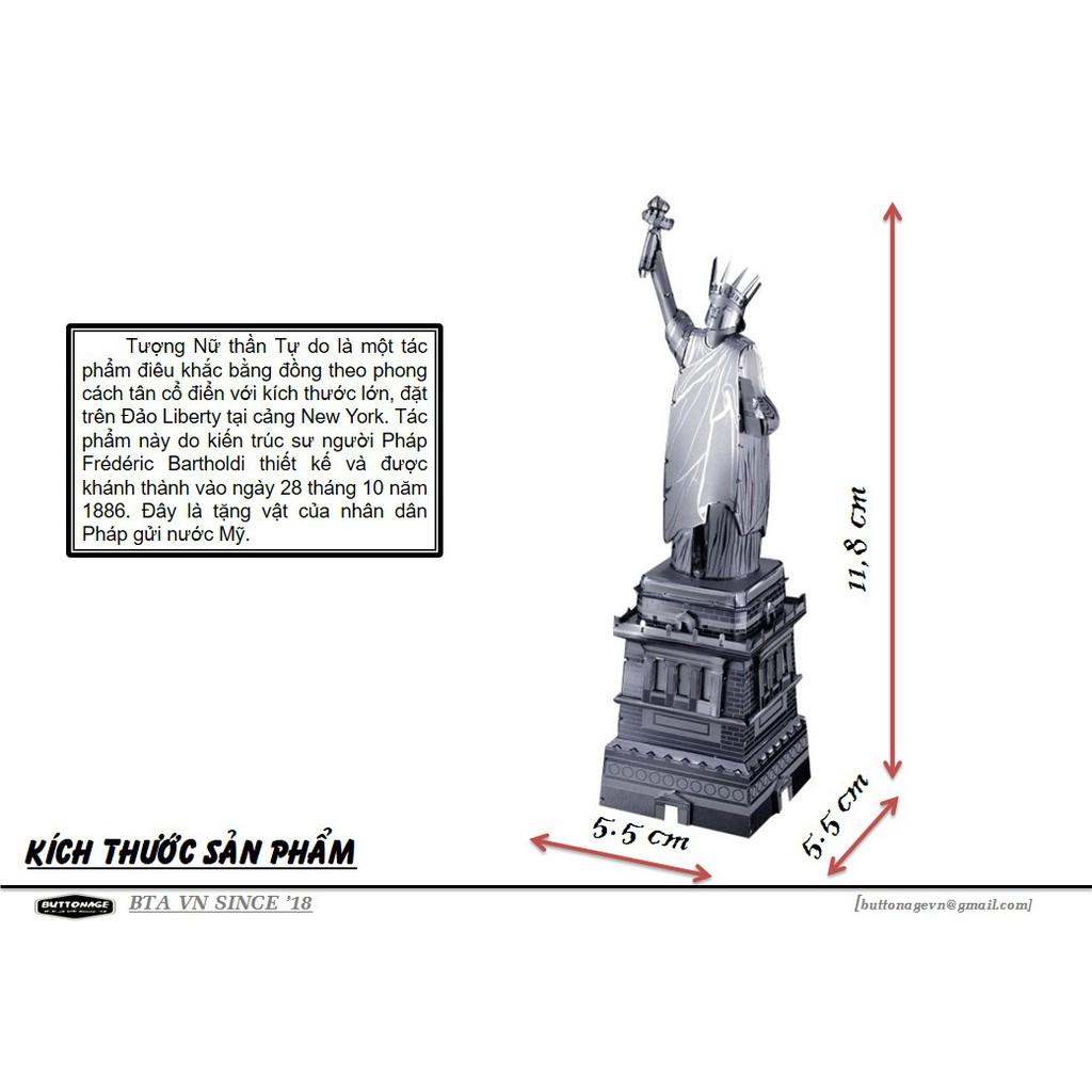 Mô Hình Lắp Ráp 3d Tượng Nữ Thần Tự Do - Hoa Kỳ