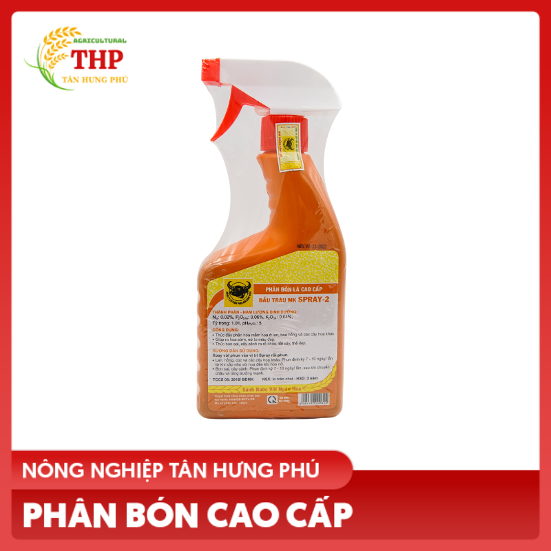 Phân Bón Lá Cao Cấp NPK Đầu Trâu MK SPRAY-2 | Phân Bón Chuyên Hoa - Cây Kiểng | Phân Bón